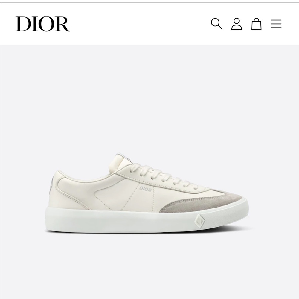 DIOR B101 SNEAKER
Cream Smooth Calfskin and Greige Nubuck
